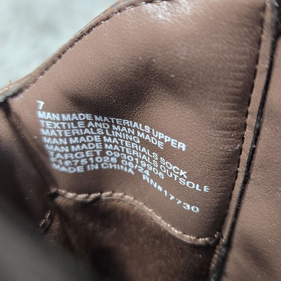 Cat & Jack Memphis Kids Size 7C Little Kids Western Brown Toddler Cowboy Boots - Picture 8 of 11